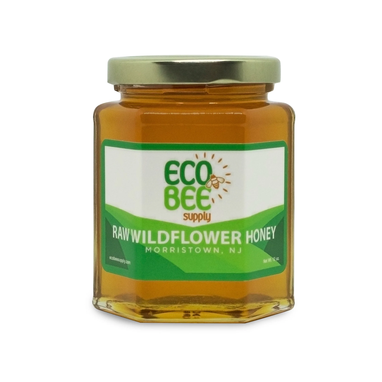 Local Raw Honey – 12 oz Glass Jar