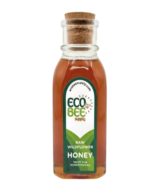 Local Raw Honey – 8 oz Glass Muth Jar