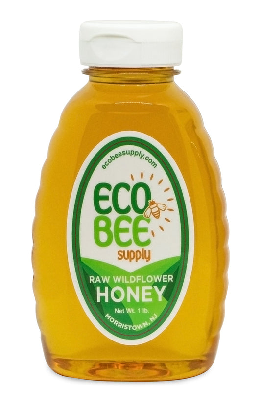 Raw Wildflower Honey - 1 lb. - Plastic - Eco Bee Supply