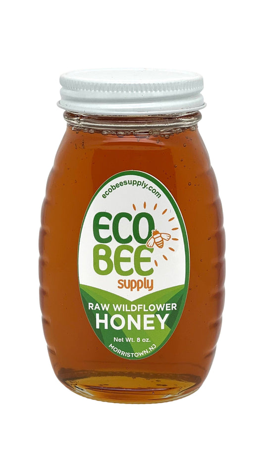 Raw Wildflower Honey - 8 oz. - Glass - Eco Bee Supply